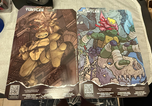 McFarlane Teenage Mutant Ninja Turtles Page Punchers Figures Raph & Mikey Bundle IDW