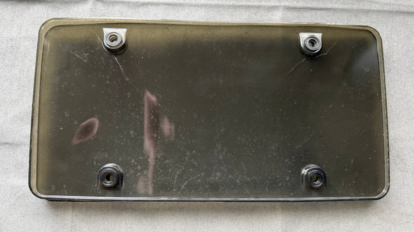 2 Pcs Tinted Unbreakable License Plate Covers