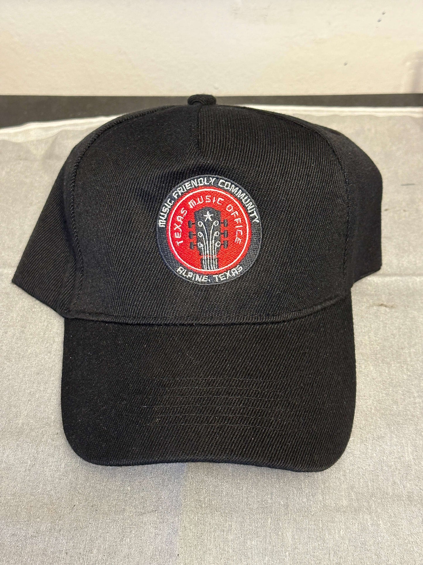 Alpine Texas Music Office Hat Cap OS Black Velcro