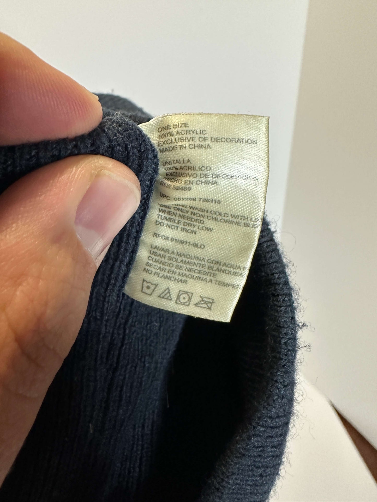 American Eagle Navy Team 84 Beanie One Size Winter Knit Cap Unisex Acrylic Cozy