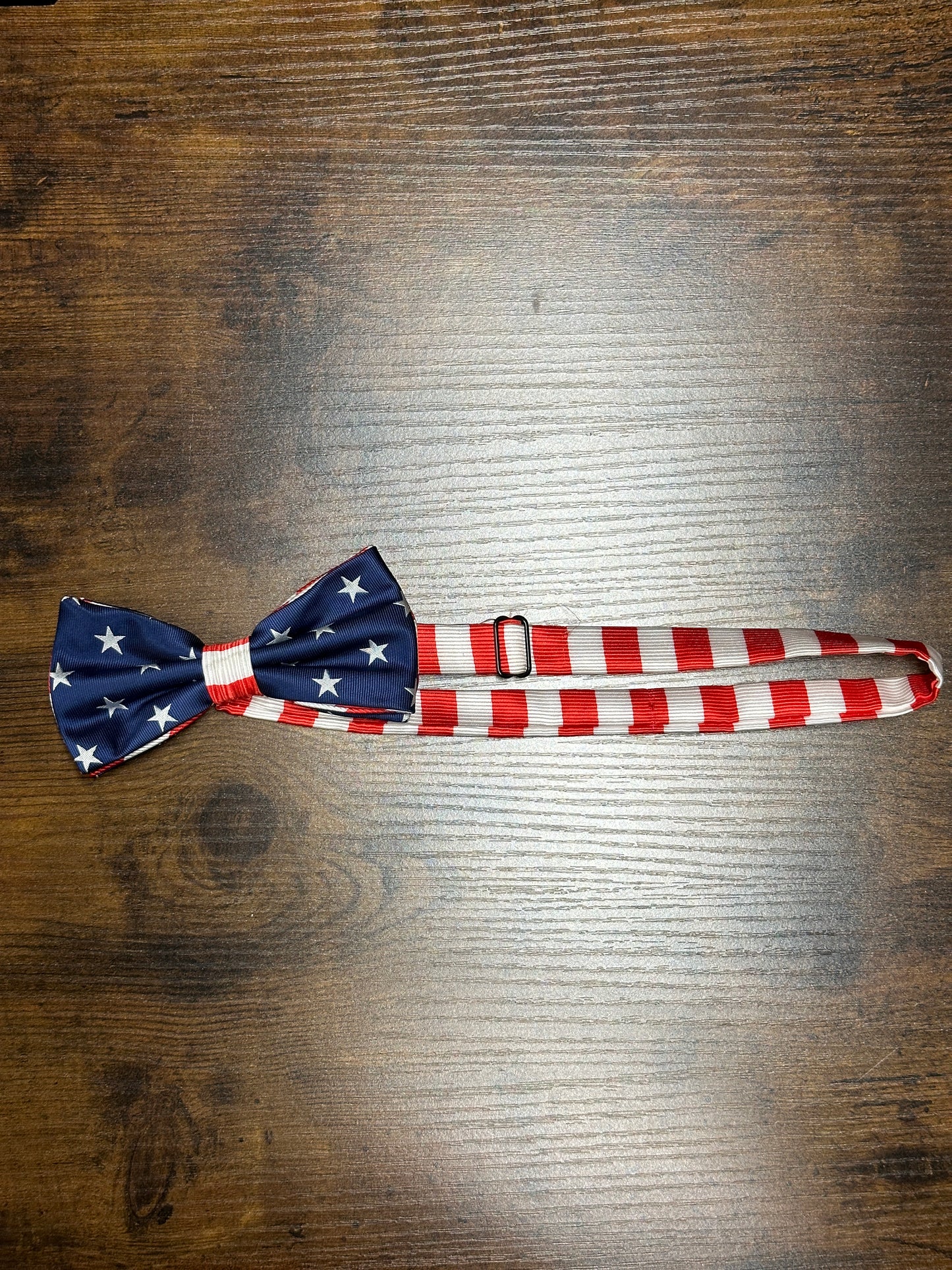 American Flag Stars and stripes adjustable bowtie bow tie USA 4th of july merica