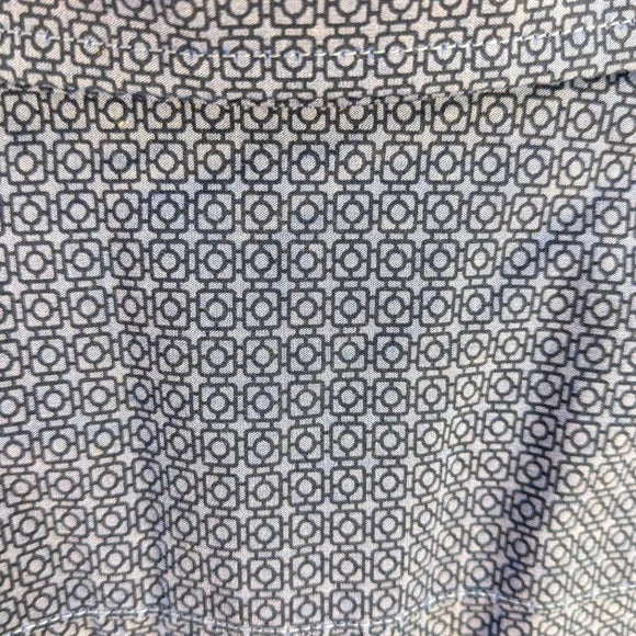 Banana Republic GeoBlue Button-Up Mens Shirt sz Large