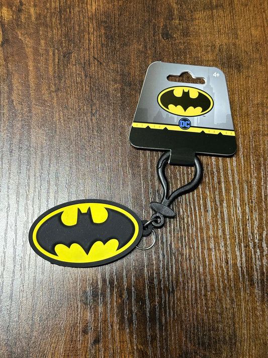 Batman Logo Soft Touch Key Ring DC Accessories Keychain Monoram International