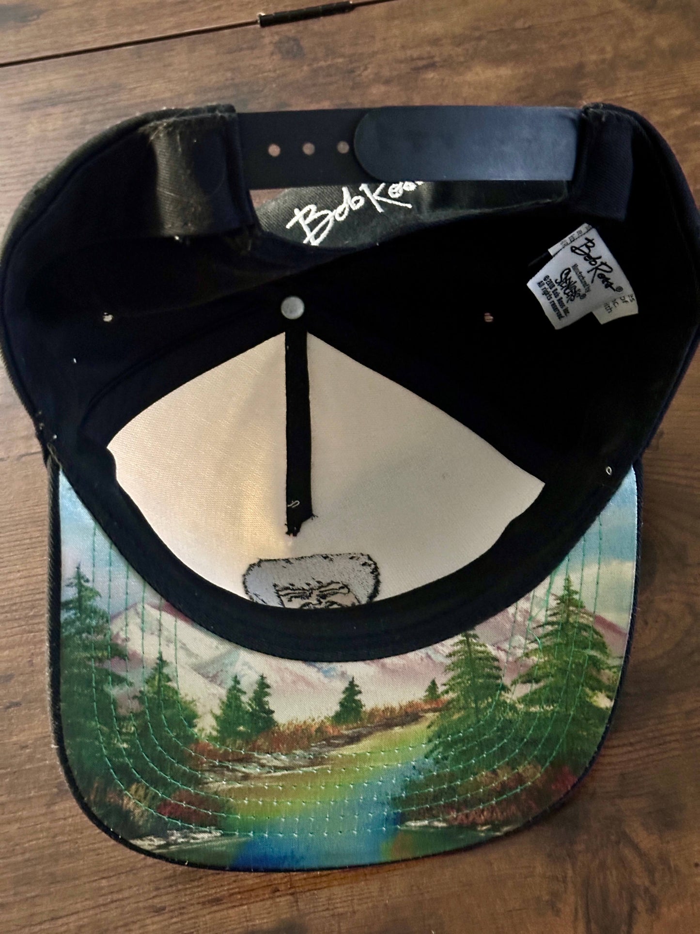 Bob Ross The Joy of Painting Happy Trees Under Brim Caricature Snapback Cap Hat