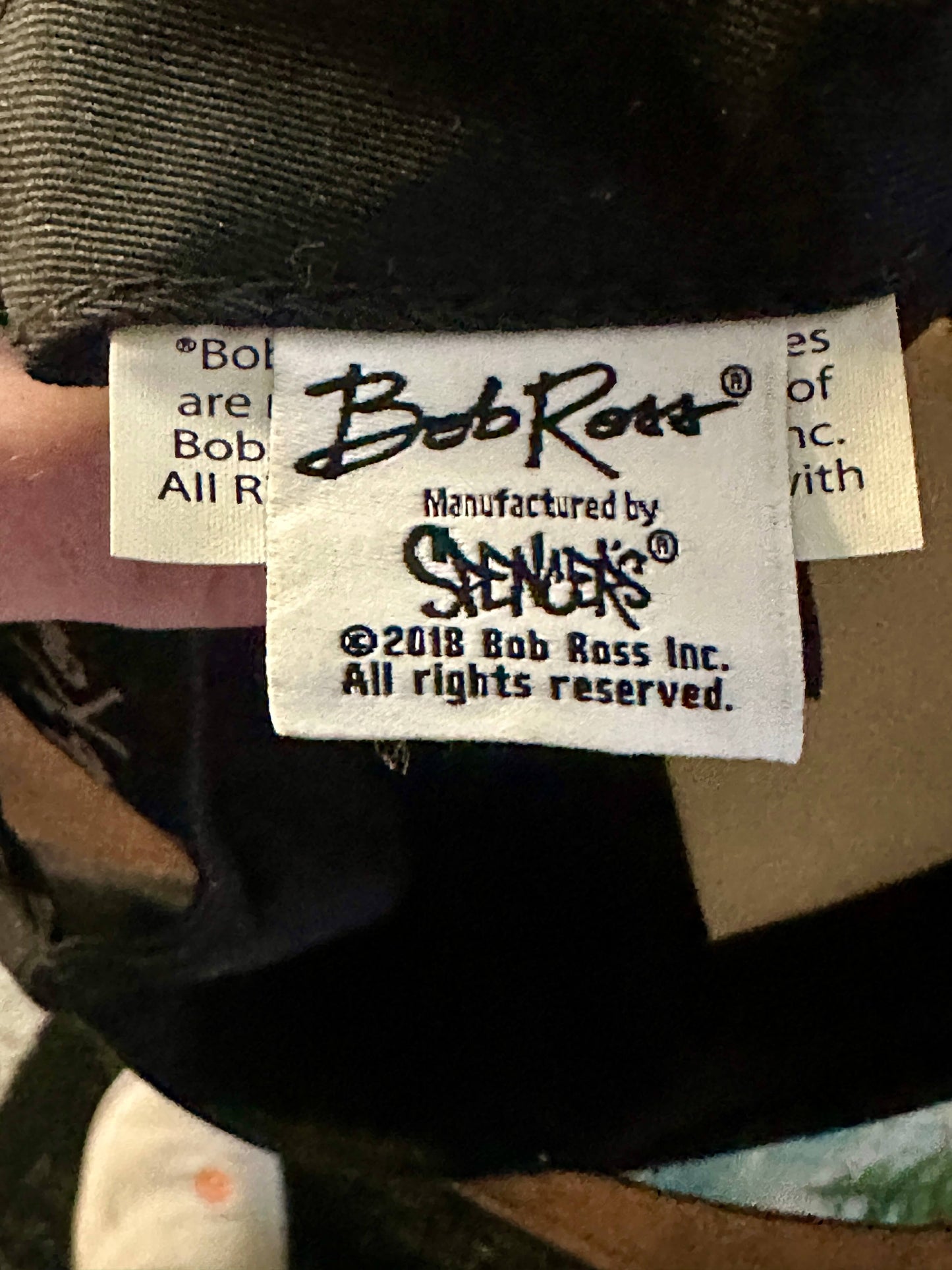 Bob Ross The Joy of Painting Happy Trees Under Brim Caricature Snapback Cap Hat