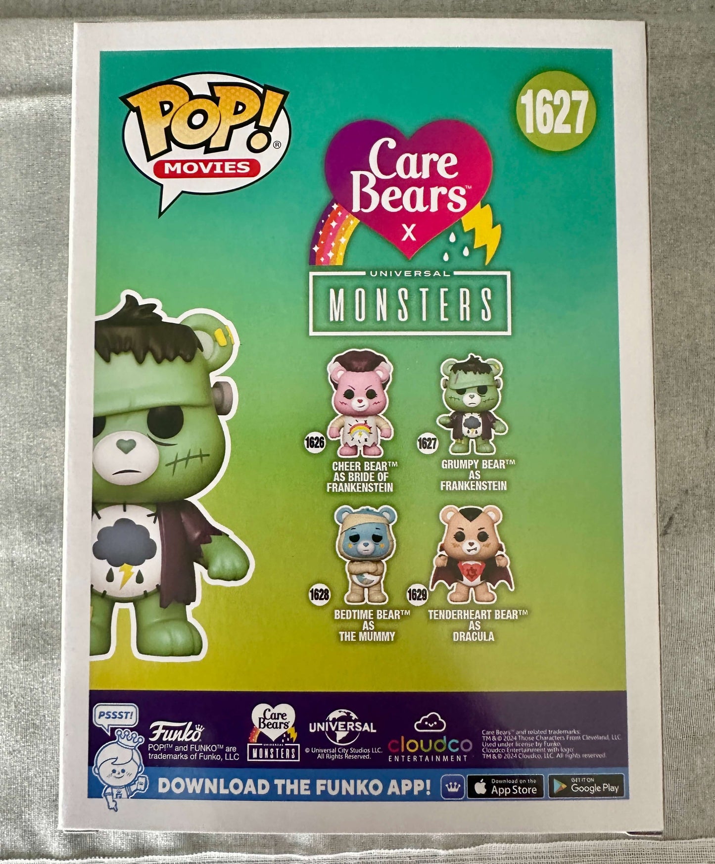 Care Bears x Universal Monsters Grumpy Bear as Frankenstein Funko Pop! #1627