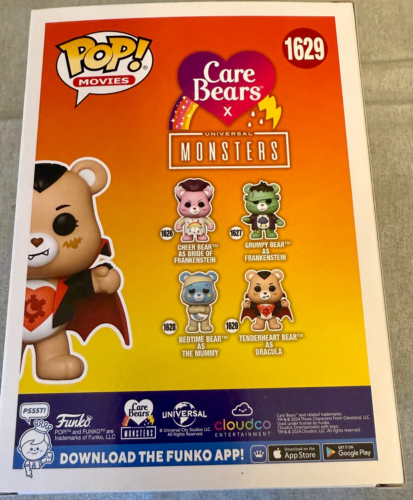 Care Bears x Universal Monsters Tenderheart Bear as Dracula Funko Pop! Vinyl Fig