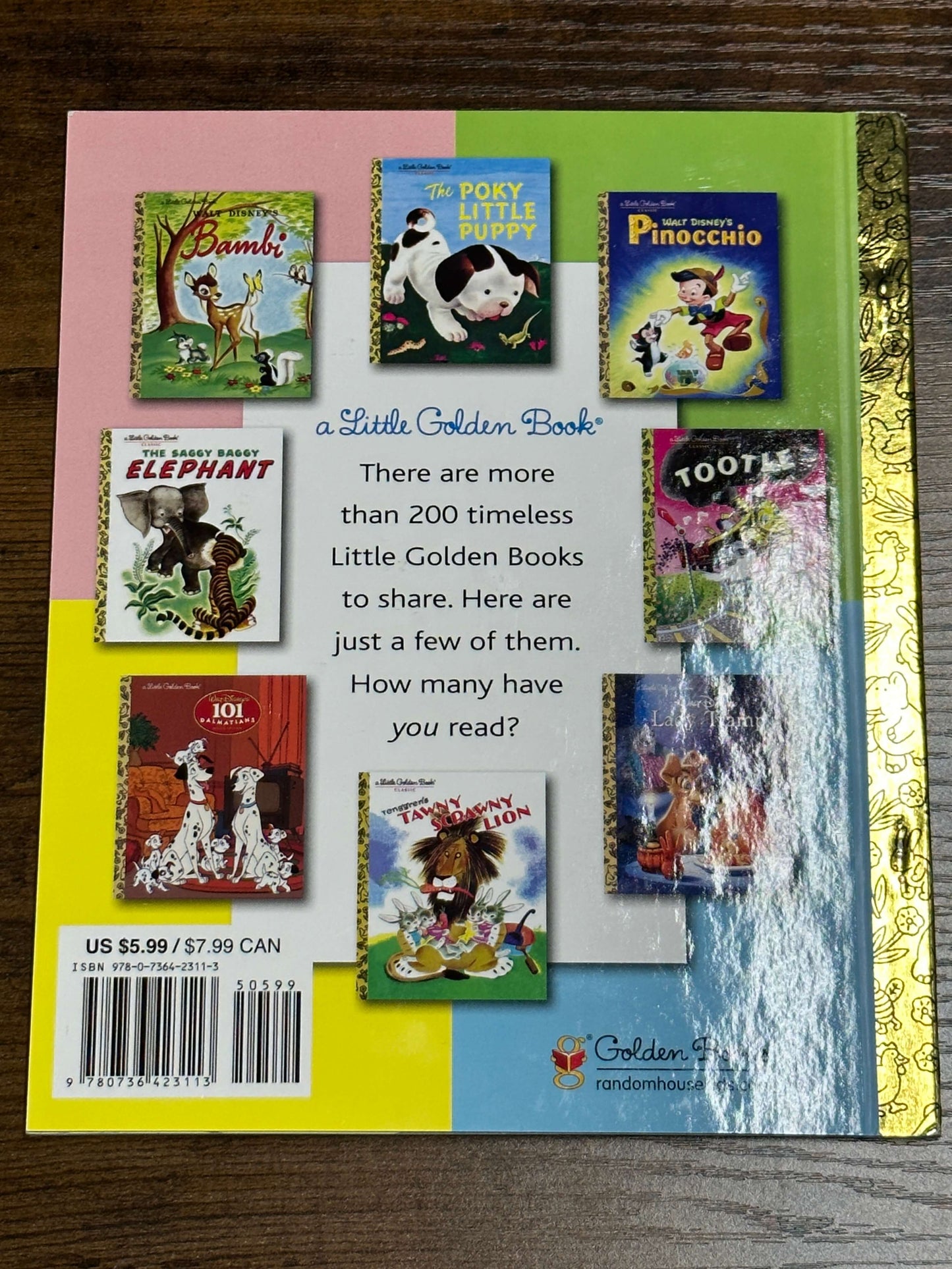 Disney Book Kids Scamp Children’s Classic Golden Books 2004 Lady & The Tramp