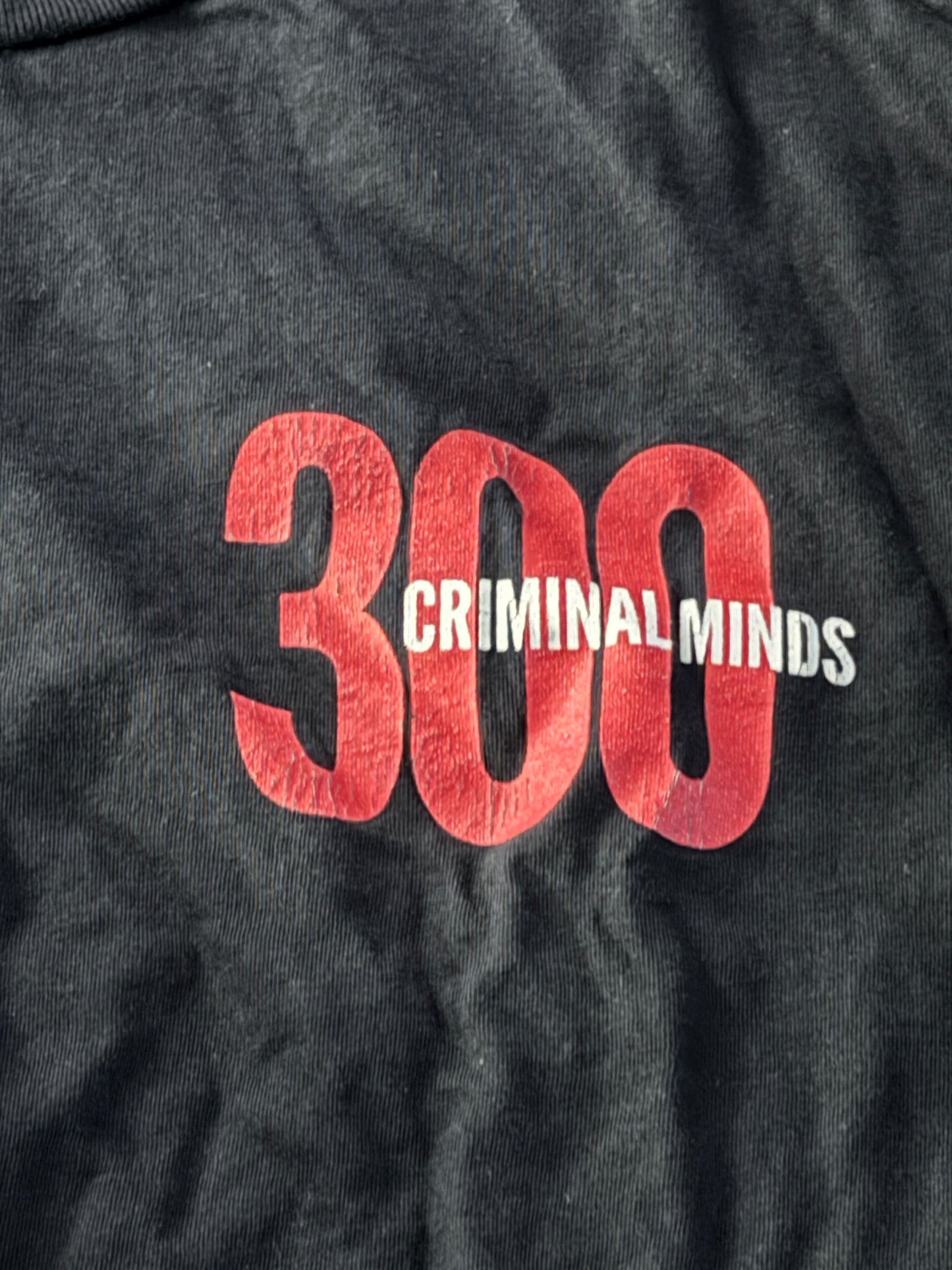 Criminal Minds 300 Episode Commemorative Tshirt Men’s Large RARE FIND