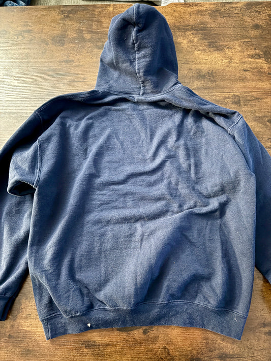 Criminal Minds Evolution Commerative Season 18 Hoodie Tv show RARE FIND Navy L BAU Quantico