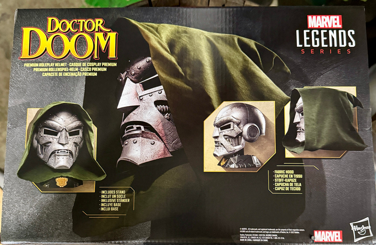Fantastic Four Marvel Legends Doctor Doom Premium Roleplay Helmet Prop Replica