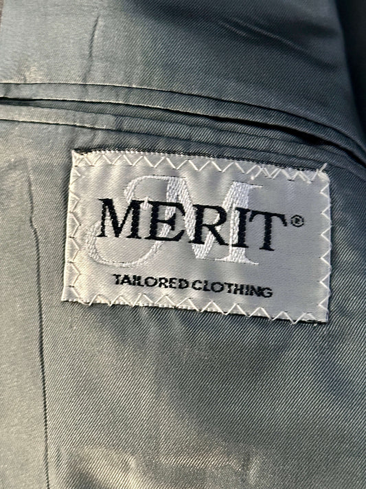 Gray Merit jacket blazer men large 42R sports coat
