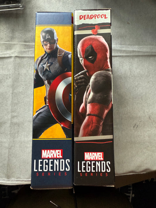 Marvel Legends Series Captain America & Deadpool bundle 6in Avengers Endgame