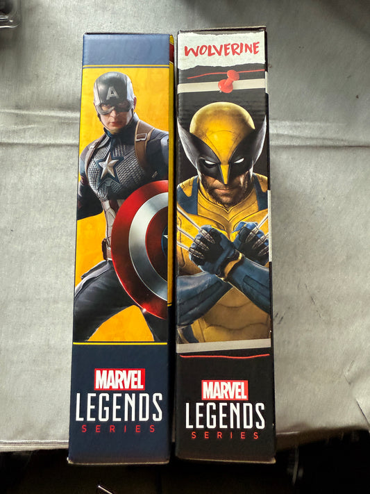 Marvel Legends Series Captain America & Wolverine bundle 6in Avengers Deadpool