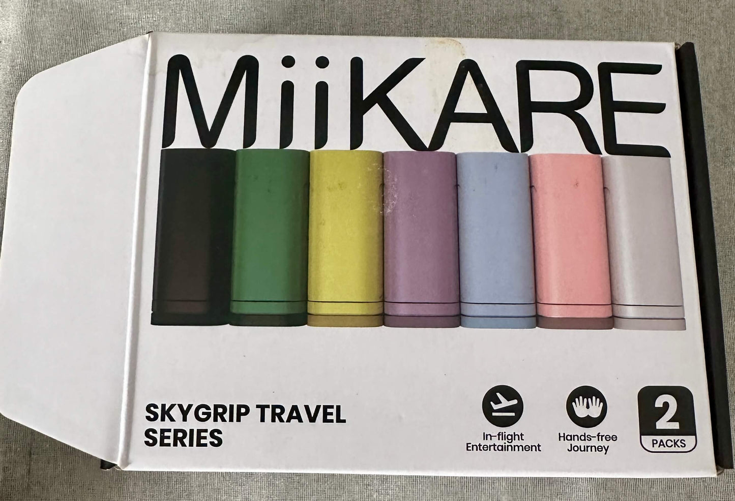 MiiKARE Airplane Travel Essentials Phone Holder, Universal Handsfree Phone Mount