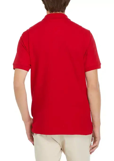 Men's Short Sleeve Polos (Various, Medium & Large - Black, Red, Navy)