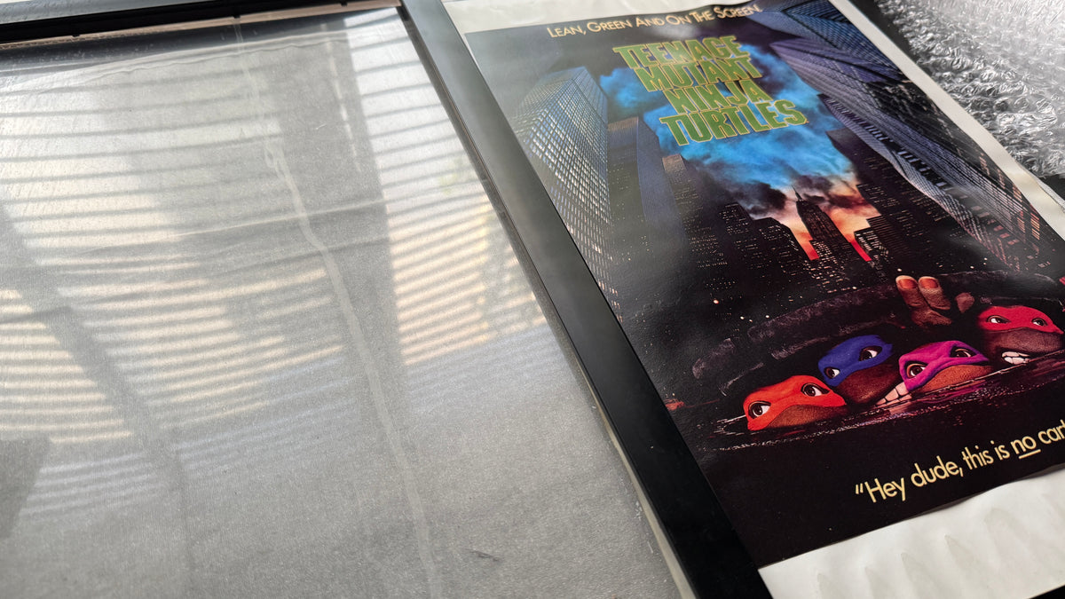 TMNT Teenage Mutant Ninja Turtles 1990 Movie Poster Print Framed 12x18