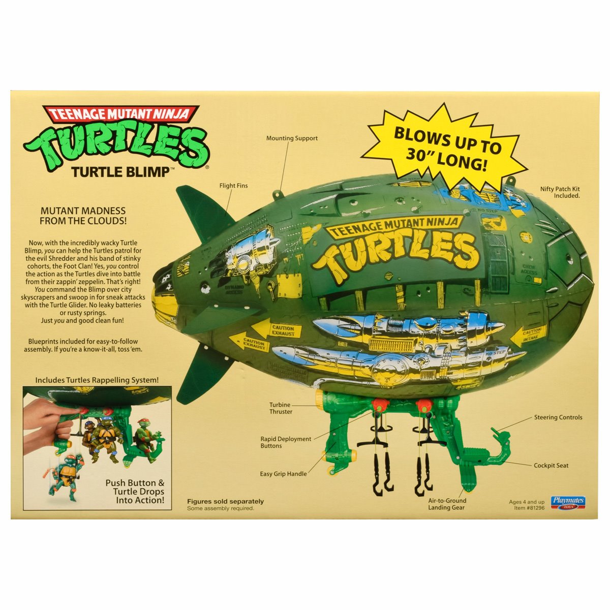 Teenage Mutant Ninja Turtles Classic Turtle Blimp Vehicle TMNT