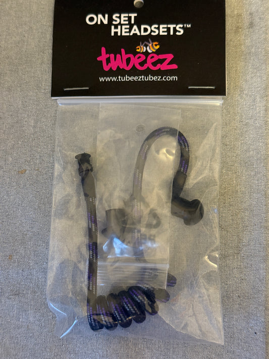 Tubeez Black Panthers Purple Headset Surveillance Filmsets OnSet Headsets