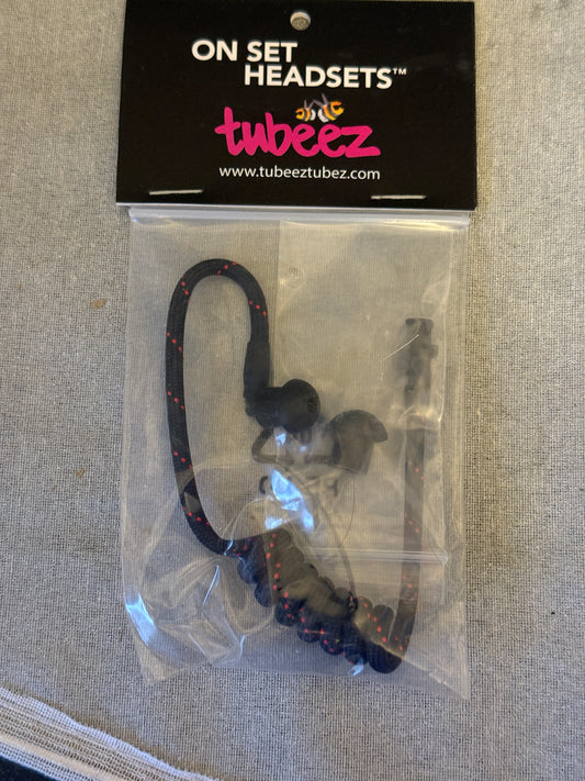 Tubeez Knight Rider Black Headset Surveillance Filmsets OnSet Headsets
