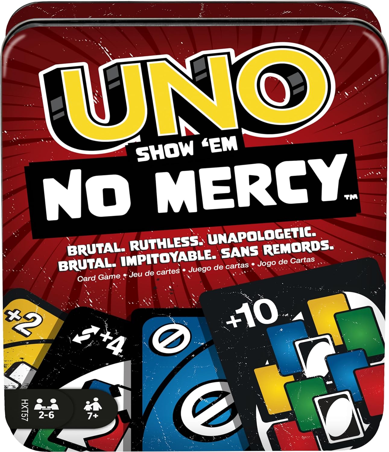 UNO Show ‘em No Mercy Card Game Mattel Games Adults & Family Night Tougher