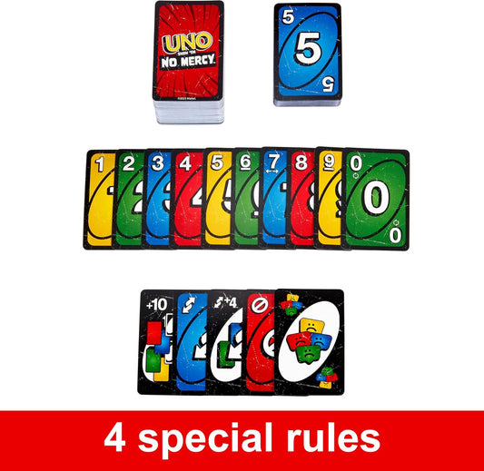 UNO Show ‘em No Mercy Card Game Mattel Games Adults & Family Night Tougher