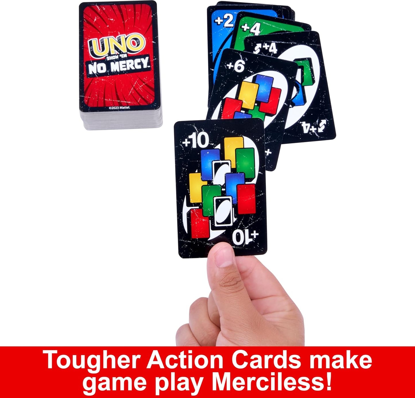 UNO Show ‘em No Mercy Card Game Mattel Games Adults & Family Night Tougher