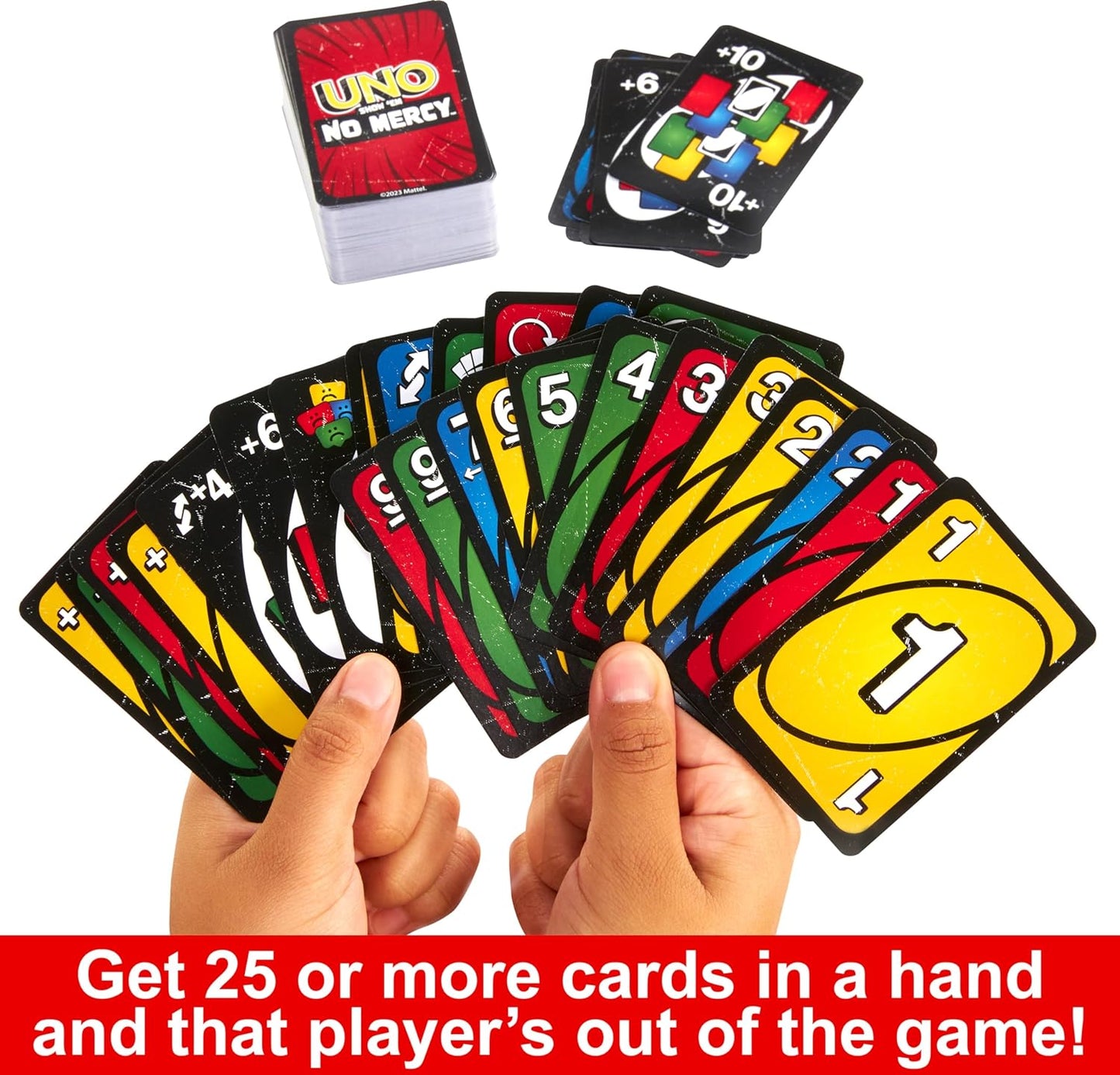 UNO Show ‘em No Mercy Card Game Mattel Games Adults & Family Night Tougher