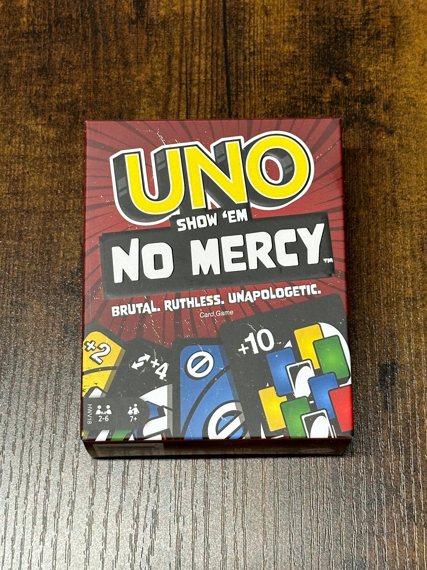 UNO Show ‘em No Mercy Card Game Mattel Games Adults & Family Night Tougher