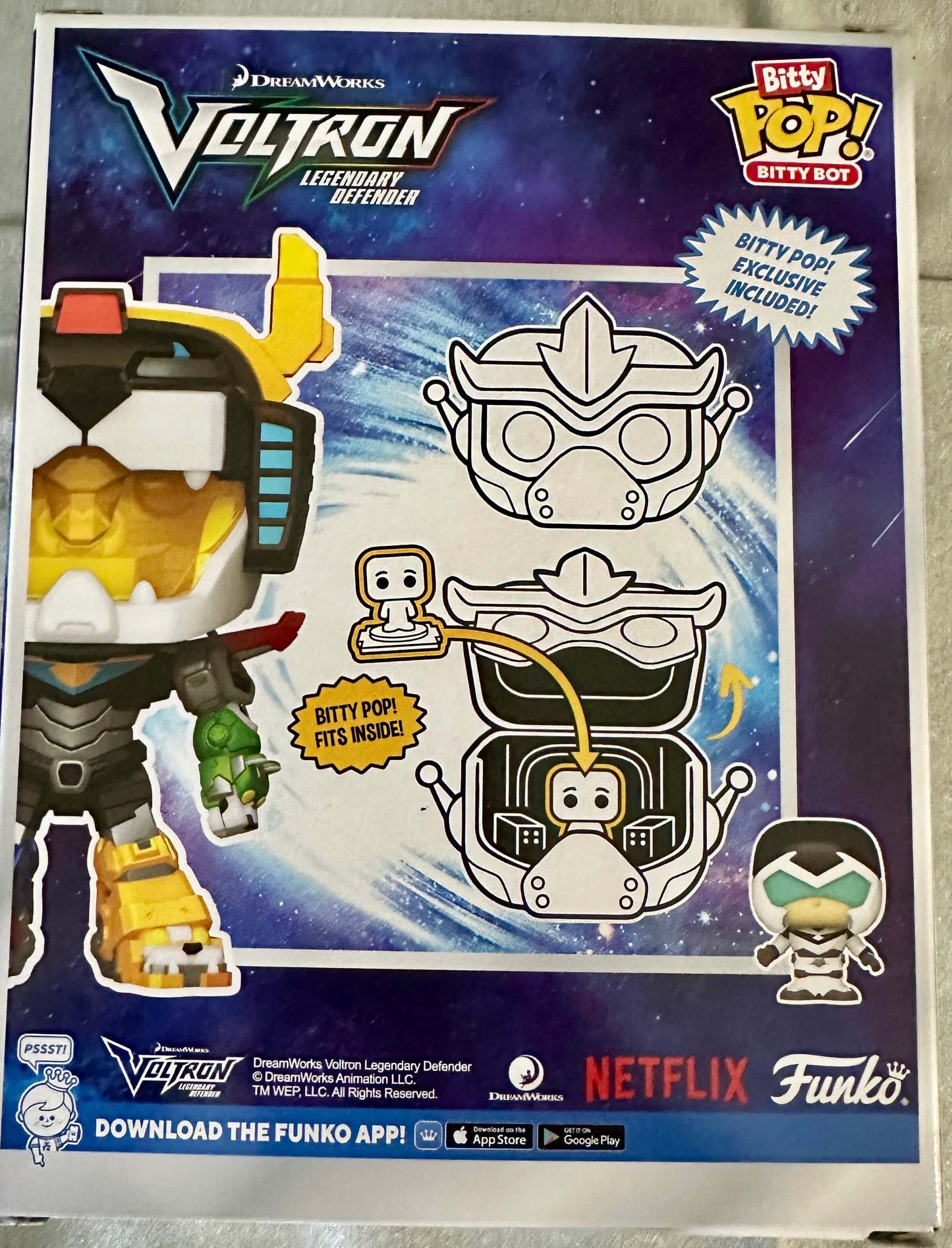 Voltron: Legendary Defender Voltron with Shiro Funko Bitty Pop! Bitty Bot Vinyl Figure