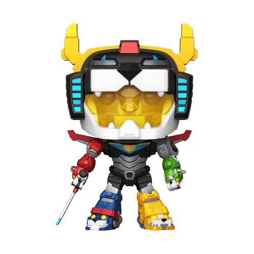 Toynami Voltron 40th Anniversary Set with Light up Sound Base Figure + Free Bitty Pop Funko