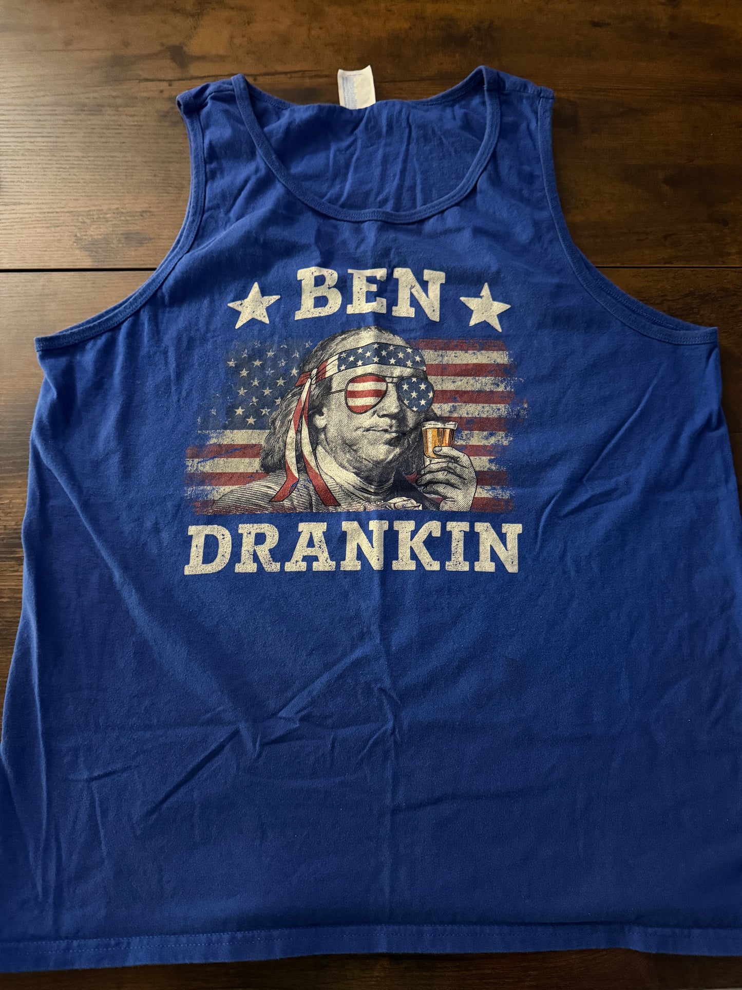 ben drankin shirt 4th Of July Patriotic Tank Top