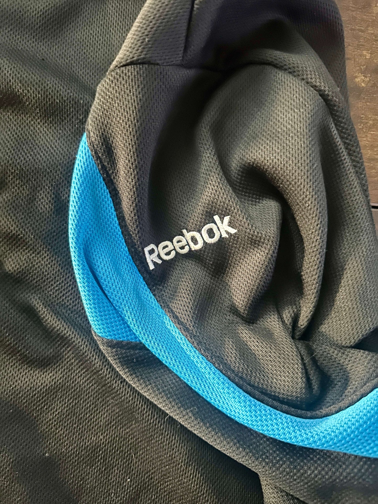 carolina panthers hoodie reebok onfield men's large 100% polyester