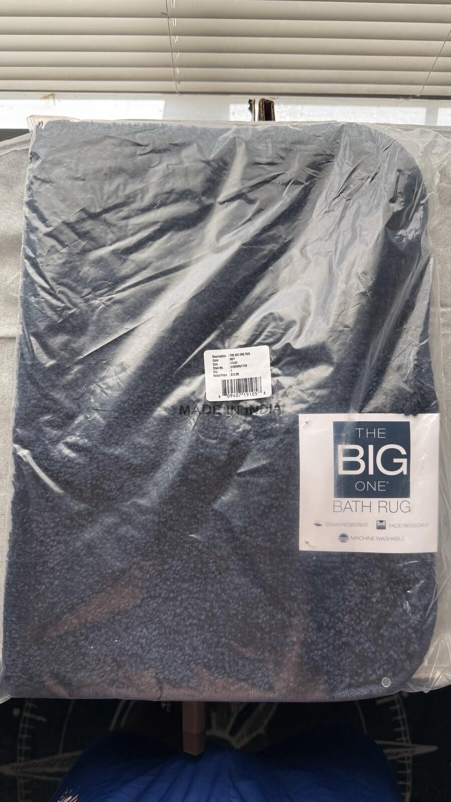 Kohl's The Big One Bath Rug Navy 17x24
