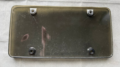 2 Pcs Tinted Unbreakable License Plate Covers