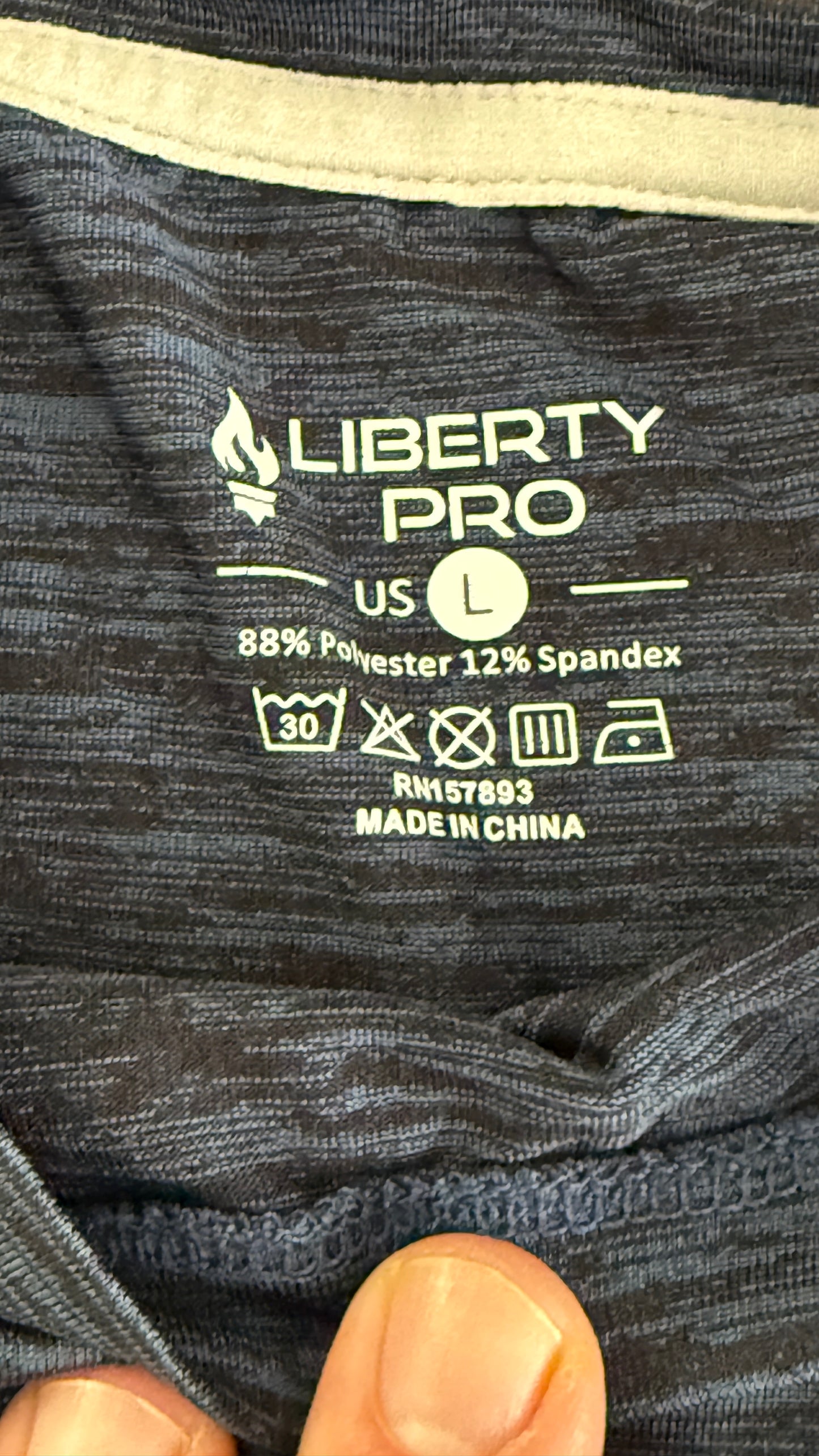 Liberty Pro Men’s Performance Long Sleeve Athletic Shirts Bundle Lot 2 Large