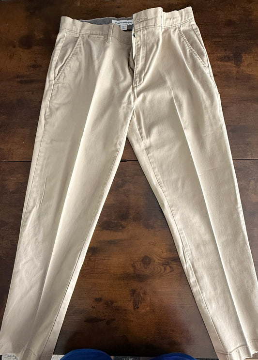 Amazon Essentials Men’s Slim Fit Chino Pants Khaki Beige 33x30 Tailored