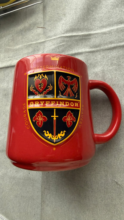 Harry Potter Gryffindor Ceramic Coffee Mug Red Universal Studios Wizarding World
