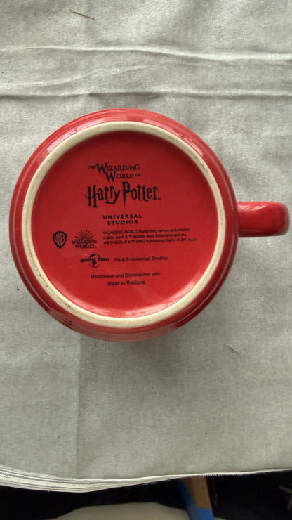 Harry Potter Gryffindor Ceramic Coffee Mug Red Universal Studios Wizarding World
