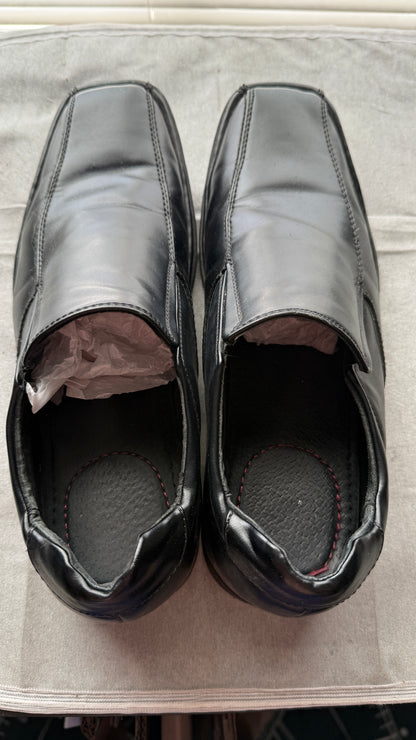 Dexter Men’s Black Slip On Dress Shoes Size 10 Square Toe Comfort Loafers
