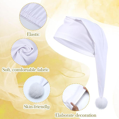 Chuarry Night Sleeping Cap Accessory Pajama Hat White Candle and Candle Holder