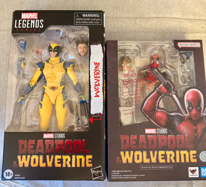 Deadpool & Wolverine S.H.Figuarts Deadpool & Marvel Legends Wolverine Mix Match