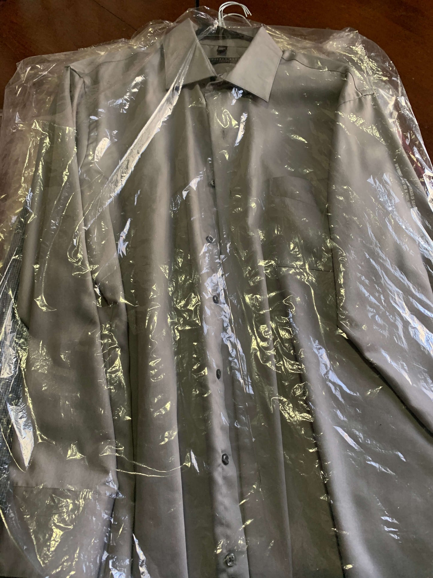 Dress Shirt Button-Down Formal Long Sleeve Collared Poplin (Check Descriptions)