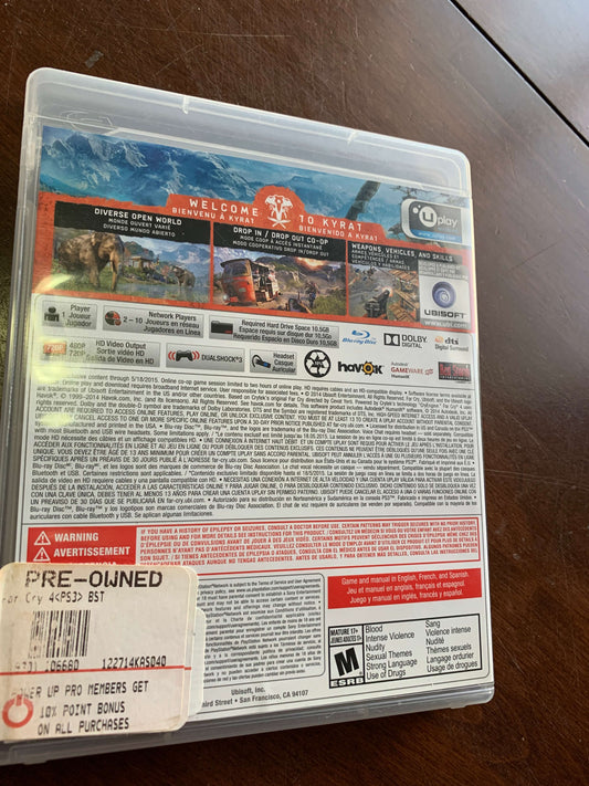 Far Cry 4 (Sony PlayStation 3, 2014) PS3 FPS Video Game