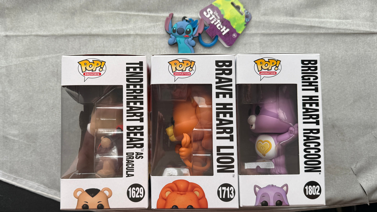 Funko Pop Care Bears Cousins Bundle (Brave Heart, Bright Heart, Tenderheart)