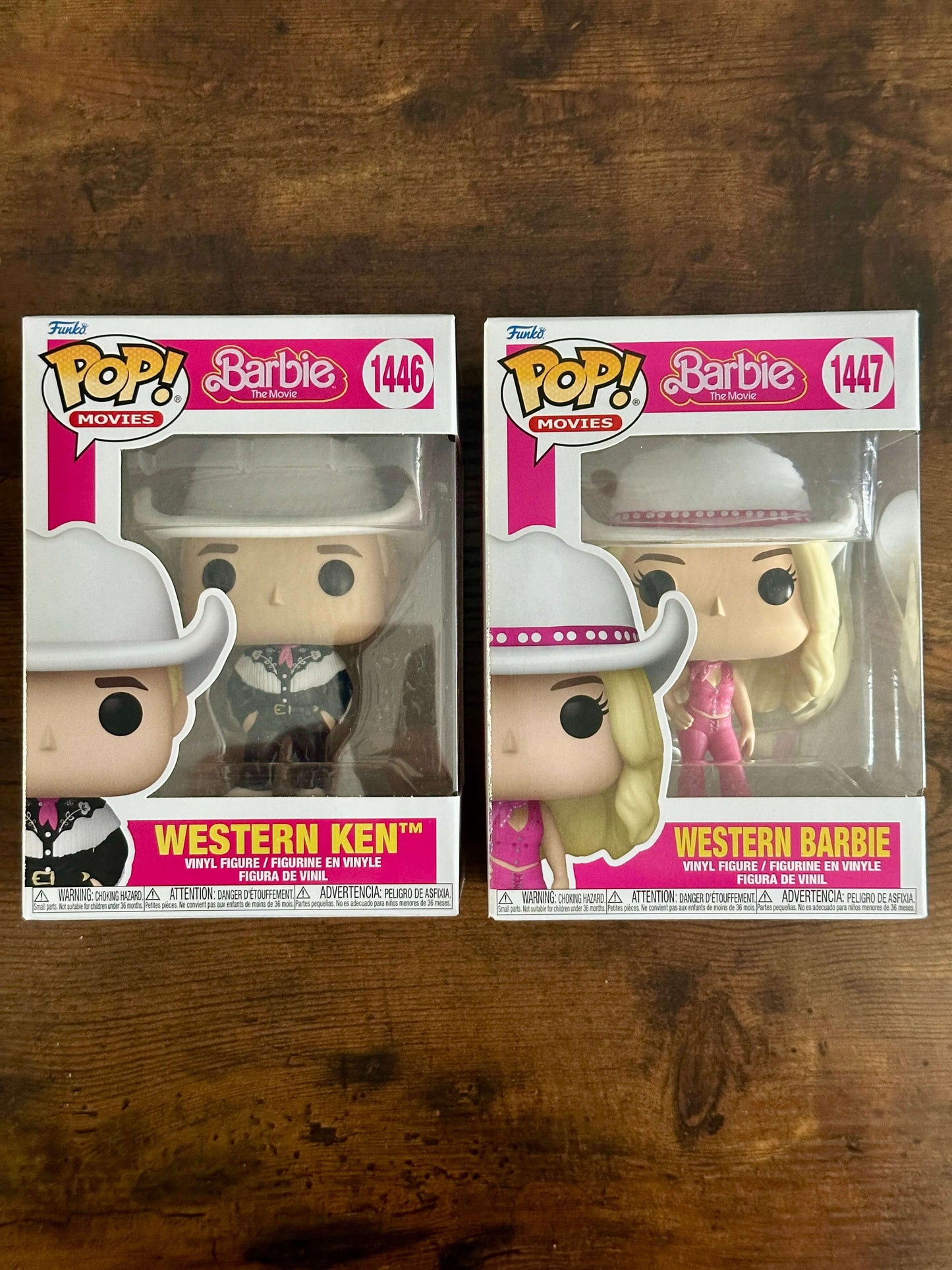 Funko Pop! Barbie The Movie Western Barbie & Ken Set of 2 with POP Protectors