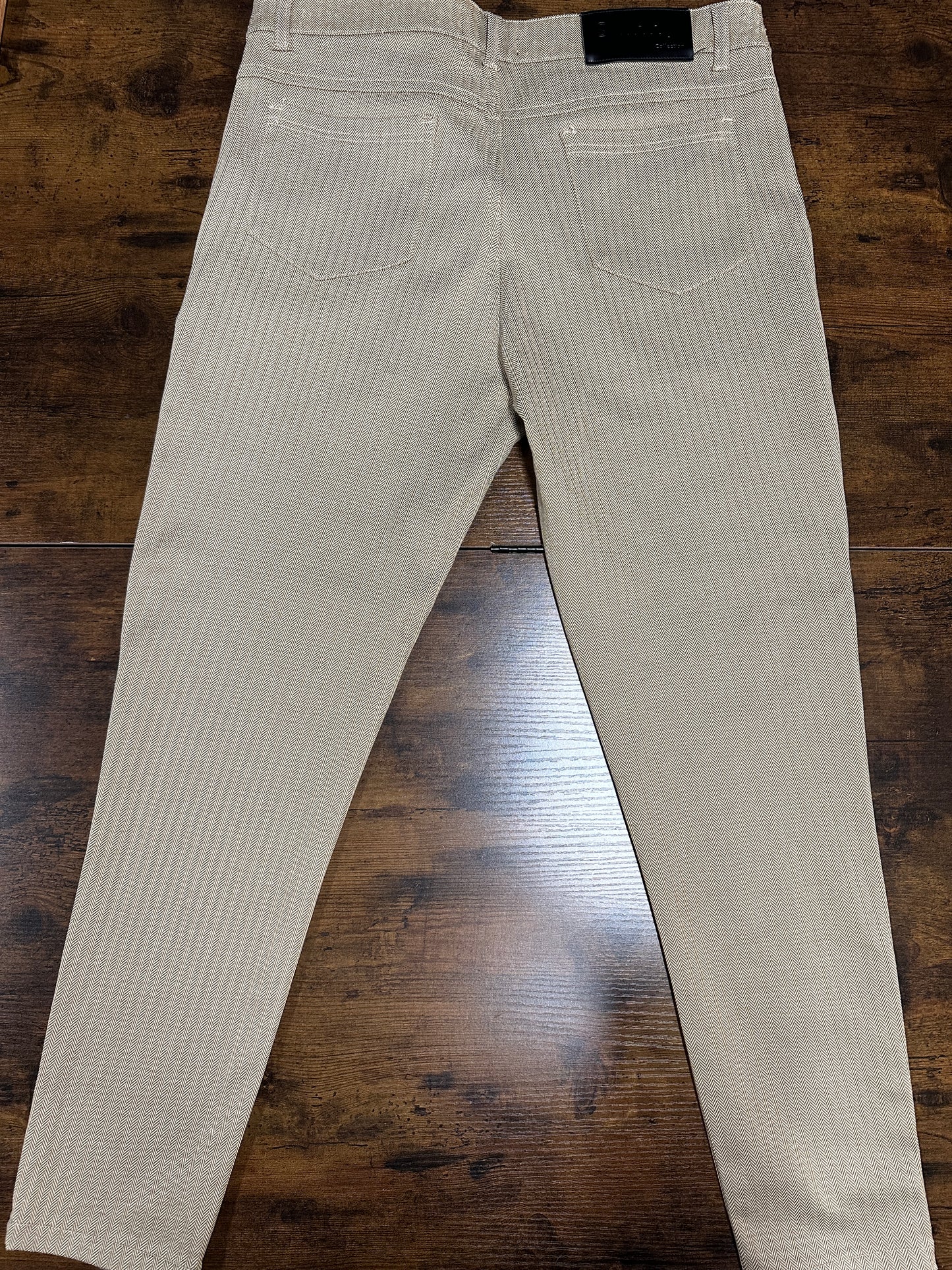 Chinos Tapered Plaid Pants GINGTTO Mens Slim Fit Stretch Dress Pants 34x28
