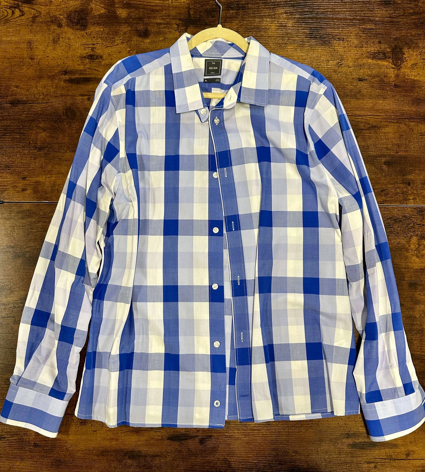 Dress Shirt Button-Down Formal Long Sleeve Collared Poplin (Check Descriptions)
