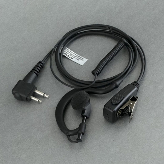 Ghook Motorola G-shaped ear hook w. double line PTT Onset Headsets Surveillance