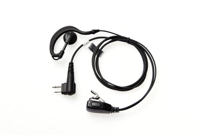 Ghook Motorola G-shaped ear hook w. double line PTT Onset Headsets Surveillance